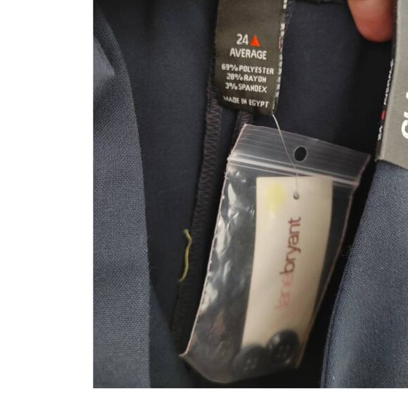 Lane Bryant  Classic Trouser Pants Navy blue Sz 24 NWT - Picture 5 of 5